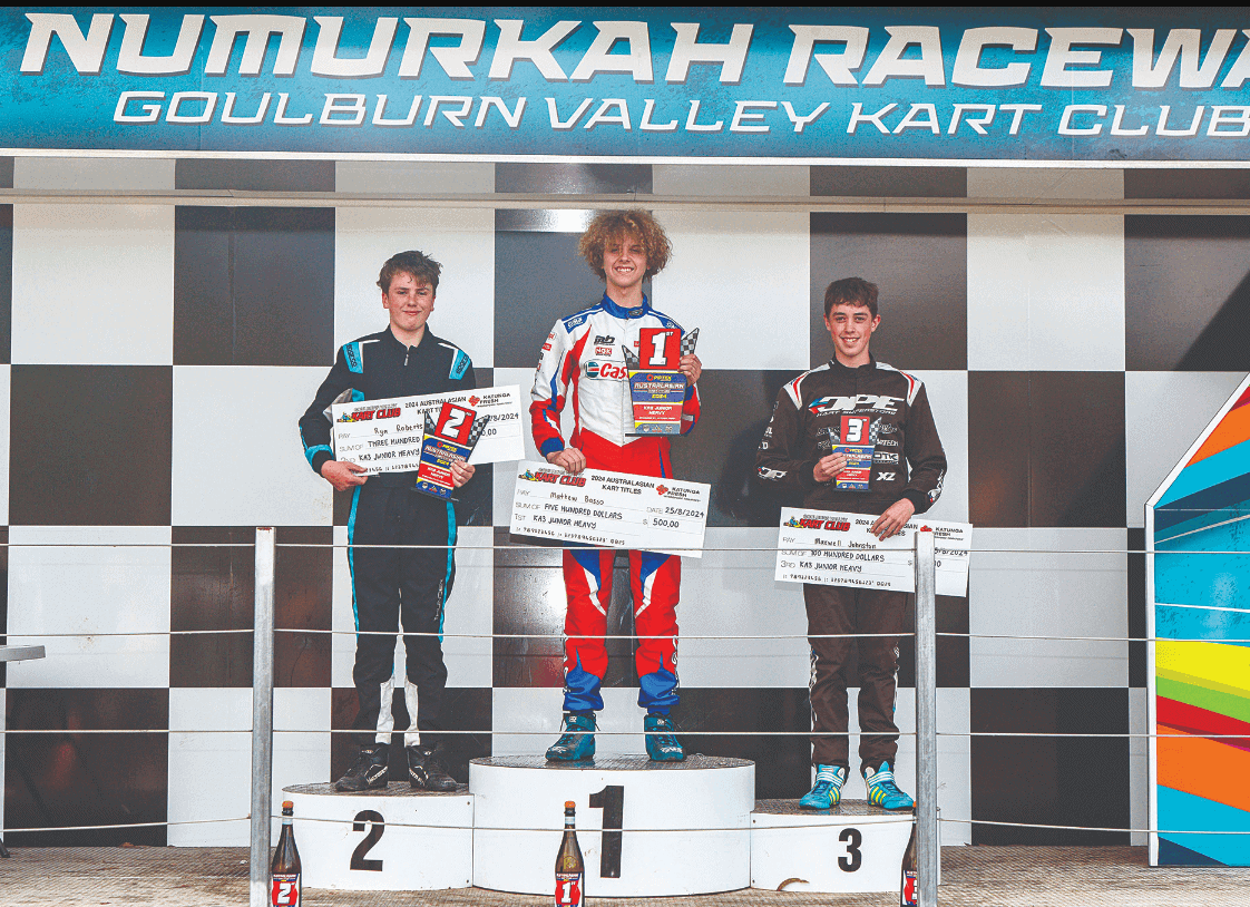 Podium finish at the Australasian Kart Titles