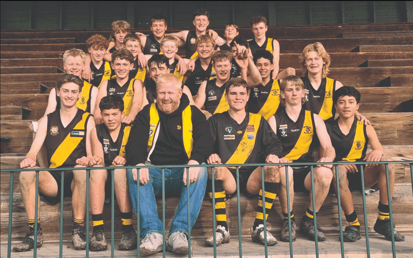 The Yea Tigers under 16 team for 2024.