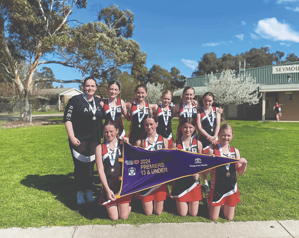 Alexandra under 13 netballers win the Grand Final