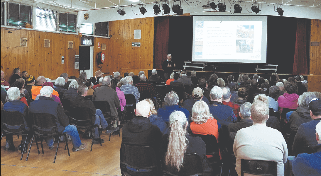 Majority of attendees walk out of wind farm meeting