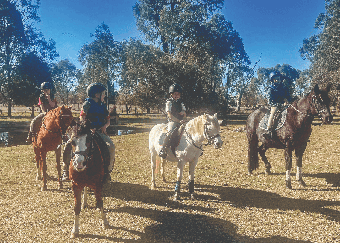 Pony club members go on an adventure